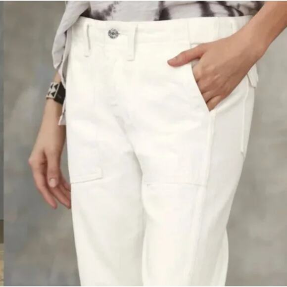 Edwin size 28 Malia Mid Rise Straight Leg Utility Denim Jeans - Picture 6 of 7